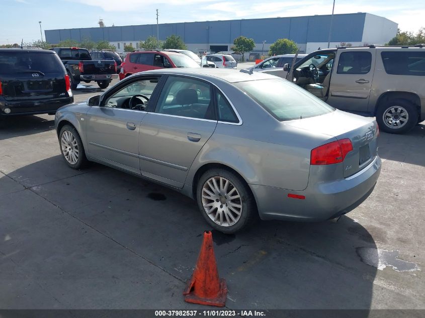 2006 Audi A4 2.0T VIN: WAUDF78E06A104724 Lot: 37982537