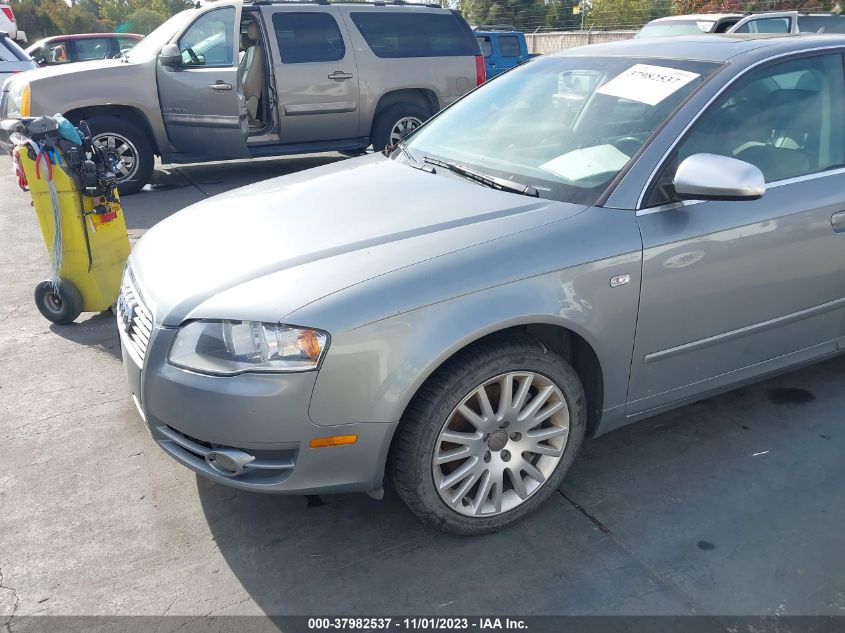 2006 Audi A4 2.0T VIN: WAUDF78E06A104724 Lot: 37982537