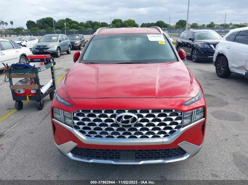 2021 Hyundai Santa Fe Sel VIN: 5NMS24AJ5MH337173 Lot: 37982944