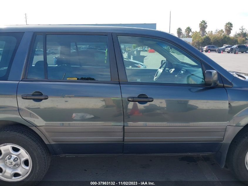 2003 Honda Pilot Lx VIN: 2HKYF18183H611227 Lot: 37983132