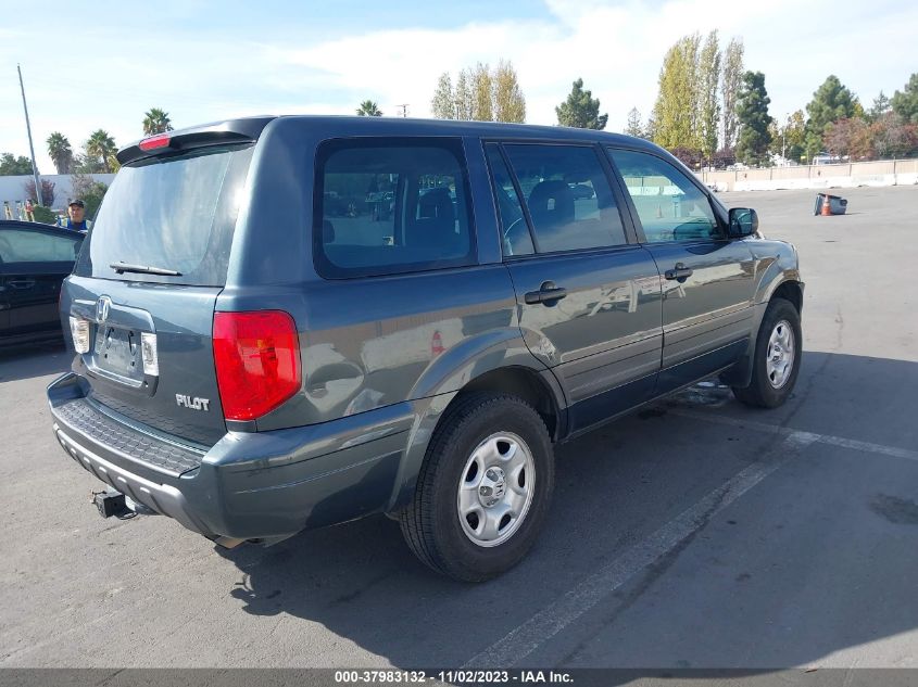 2003 Honda Pilot Lx VIN: 2HKYF18183H611227 Lot: 37983132