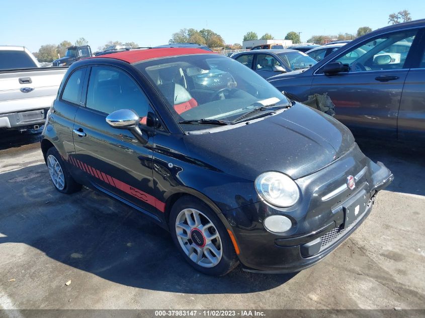 2012 Fiat 500C Pop VIN: 3C3CFFDR7CT381672 Lot: 37983147