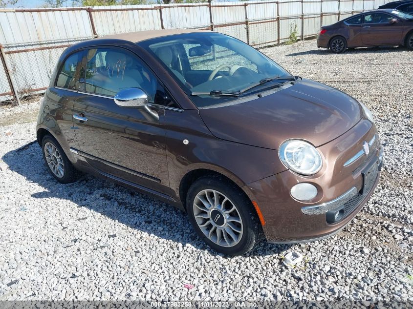 2012 Fiat 500C Lounge VIN: 3C3CFFER7CT385851 Lot: 37983258