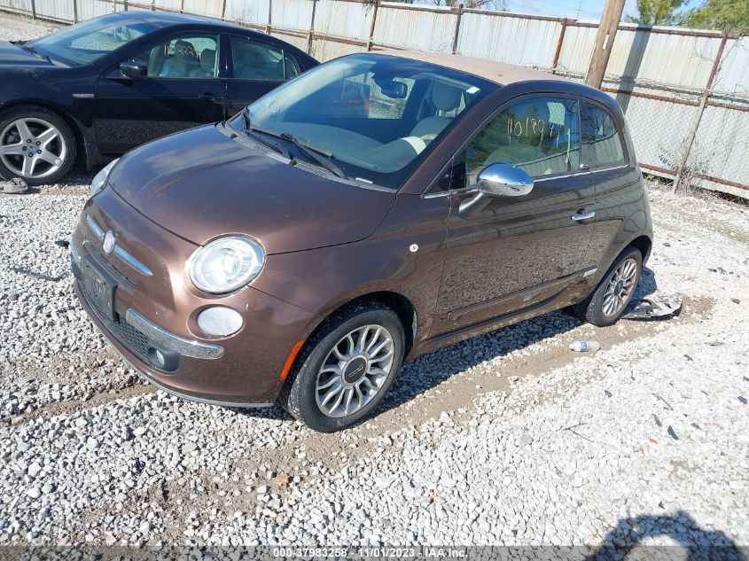 2012 Fiat 500C Lounge VIN: 3C3CFFER7CT385851 Lot: 37983258