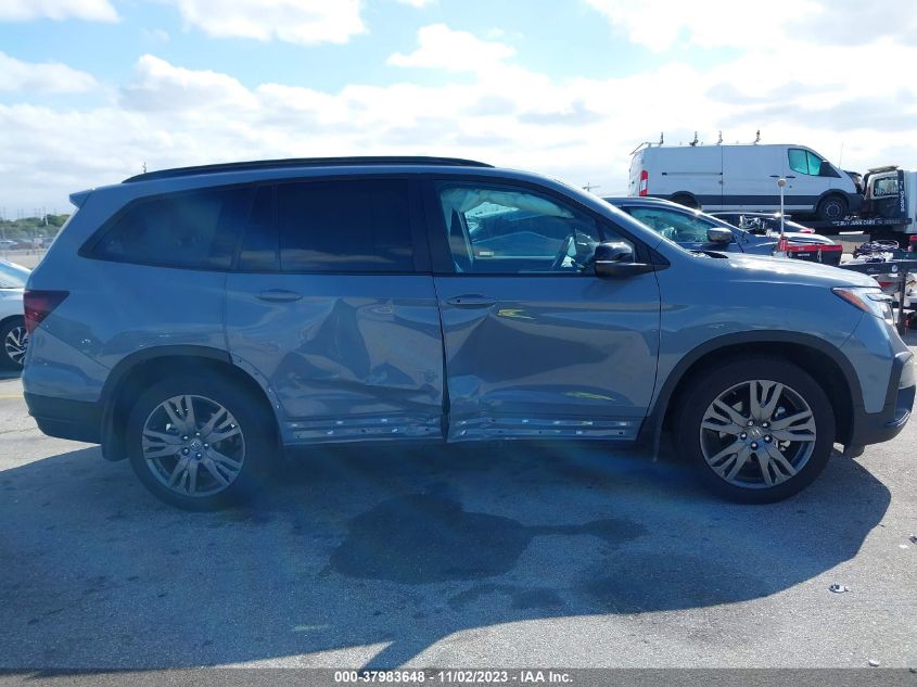 2022 Honda Pilot Awd Sport VIN: 5FNYF6H36NB102866 Lot: 37983648