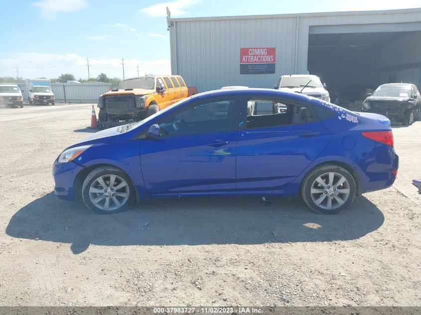 2014 Hyundai Accent Gls/Se VIN: KMHCU4AE8EU632436 Lot: 37983727