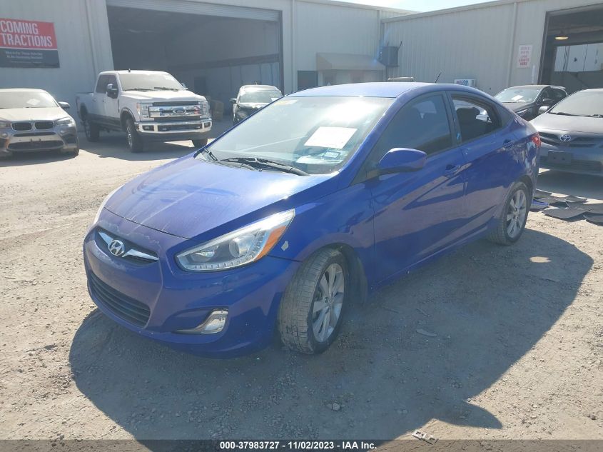 2014 Hyundai Accent Gls/Se VIN: KMHCU4AE8EU632436 Lot: 37983727