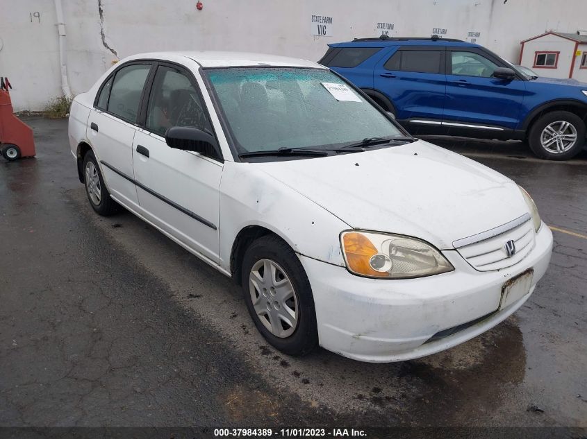 2002 Honda Civic Dx VIN: 2HGES16122H604283 Lot: 37984389