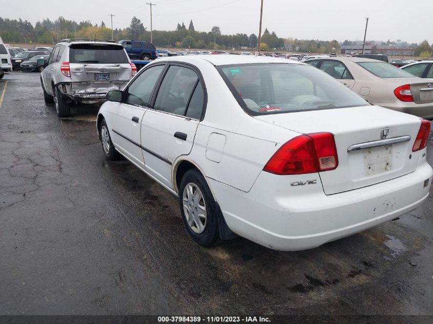 2002 Honda Civic Dx VIN: 2HGES16122H604283 Lot: 37984389