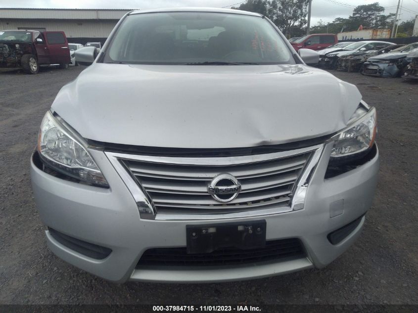 2013 Nissan Sentra Sv VIN: 1N4AB7AP6DN910401 Lot: 37984715