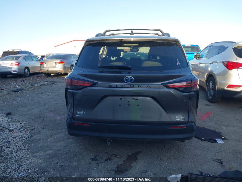 2022 Toyota Sienna Xle VIN: 5TDYSKFC8NS071462 Lot: 37984740