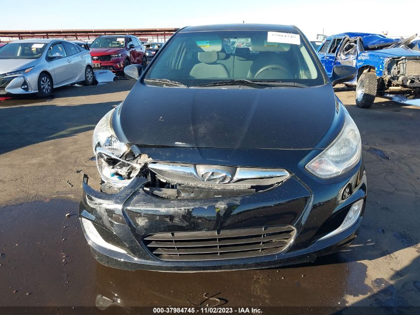 2013 Hyundai Accent Gls VIN: KMHCU4AE1DU583126 Lot: 37984745