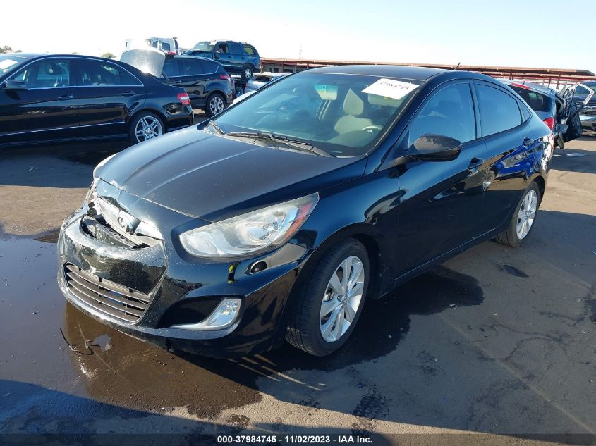 2013 Hyundai Accent Gls VIN: KMHCU4AE1DU583126 Lot: 37984745