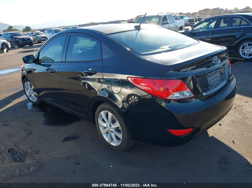 2013 Hyundai Accent Gls VIN: KMHCU4AE1DU583126 Lot: 37984745