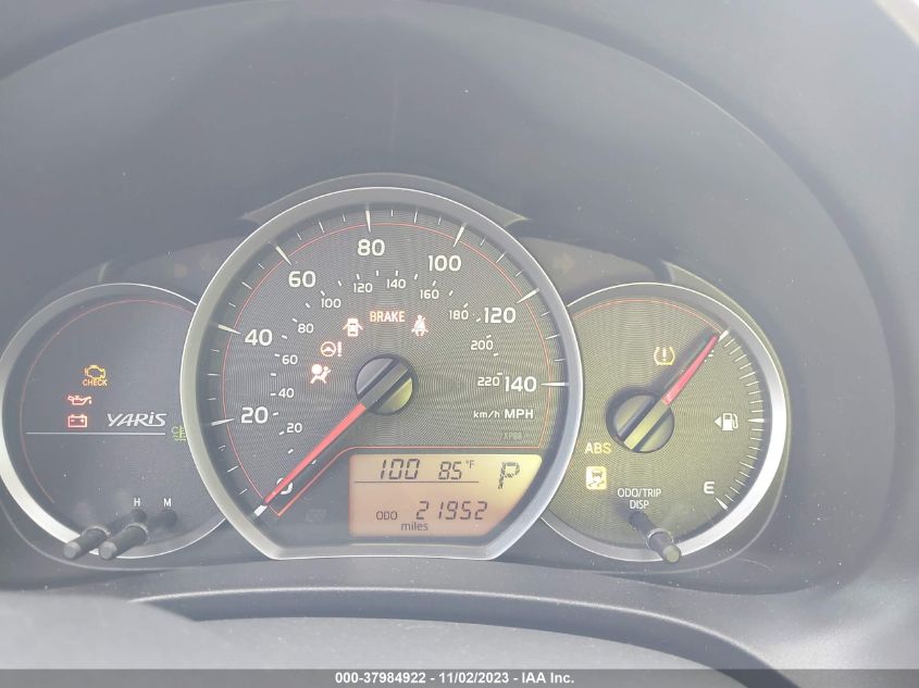 2014 Toyota Yaris Le (Tmc/Cbu Plant) VIN: JTDKTUD31ED597767 Lot: 37984922