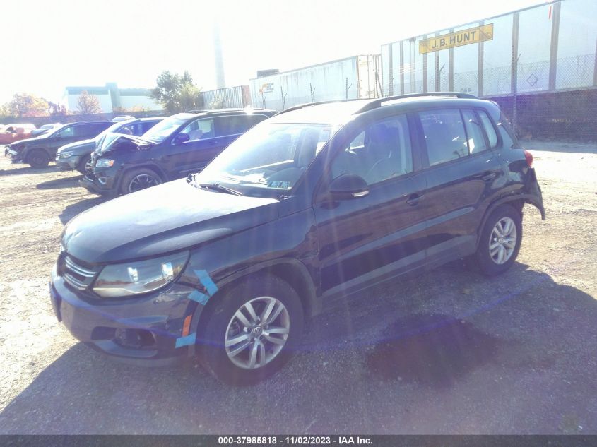 2016 Volkswagen Tiguan S VIN: WVGAV7AX7GW524923 Lot: 37985818