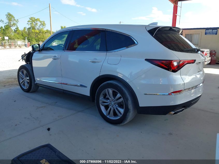 2022 Acura Mdx Standard VIN: 5J8YD9H36NL008587 Lot: 37986896