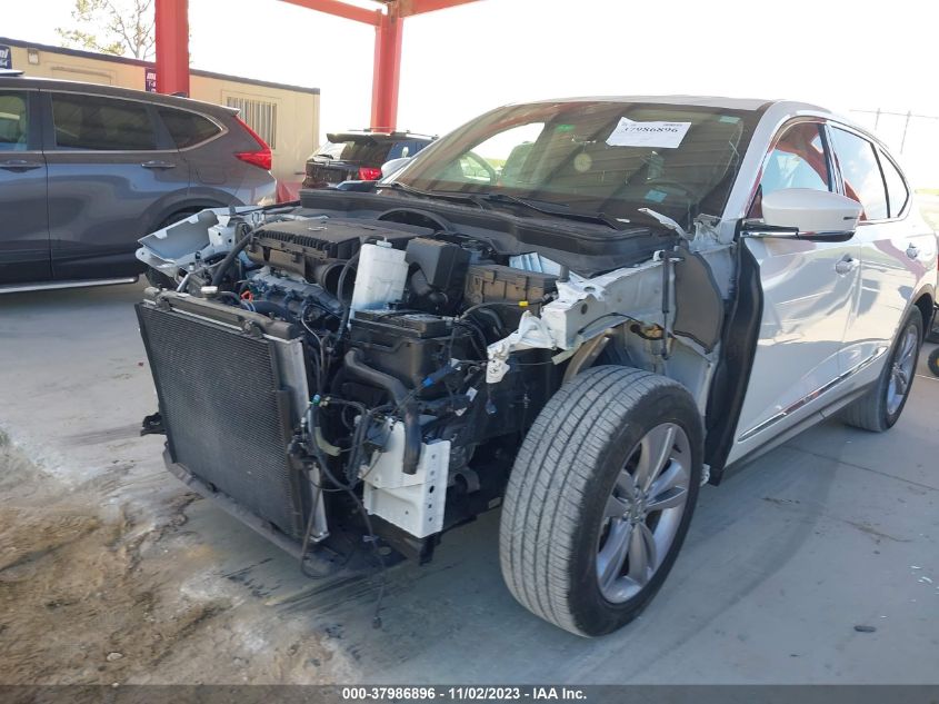 2022 Acura Mdx Standard VIN: 5J8YD9H36NL008587 Lot: 37986896