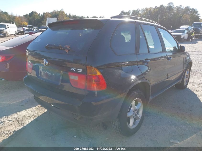 2003 BMW X5 3.0I VIN: 5UXFA53513LV99360 Lot: 37987253