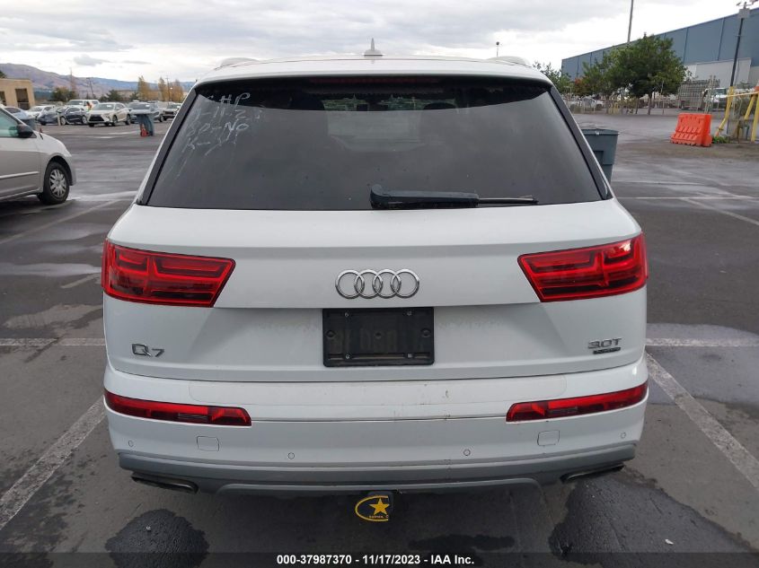 2017 Audi Q7 3.0T Premium VIN: WA1LAAF70HD030635 Lot: 37987370