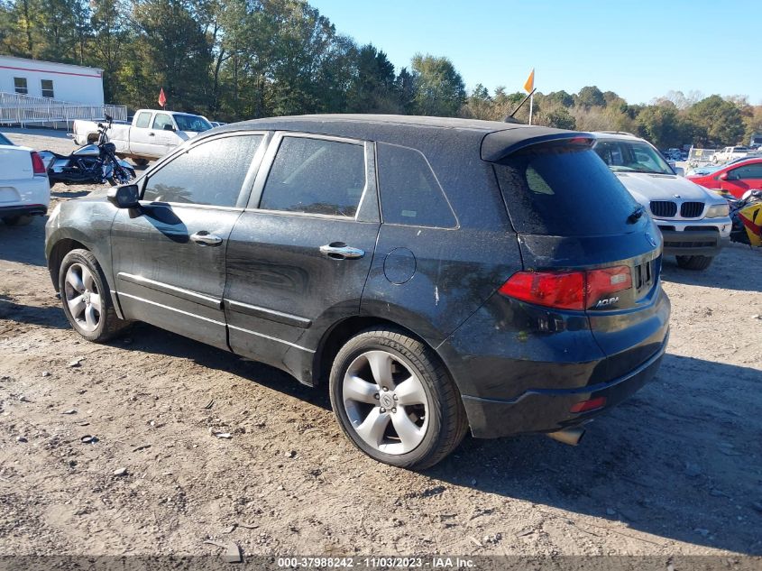 2007 Acura Rdx Tech Pkg VIN: 5J8TB18557A010896 Lot: 37988242