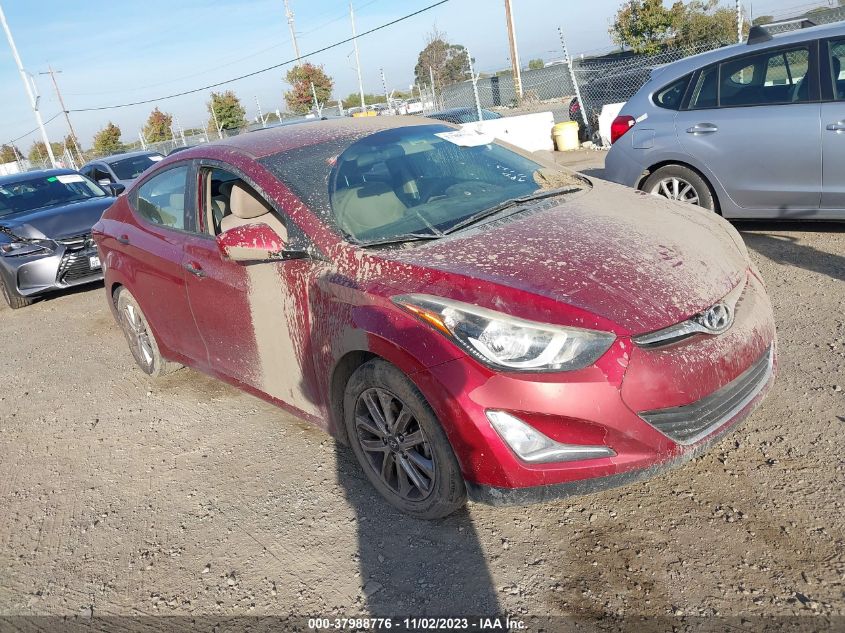 2014 Hyundai Elantra Se VIN: 5NPDH4AE9EH541313 Lot: 37988776