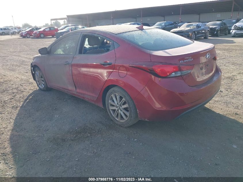 2014 Hyundai Elantra Se VIN: 5NPDH4AE9EH541313 Lot: 37988776