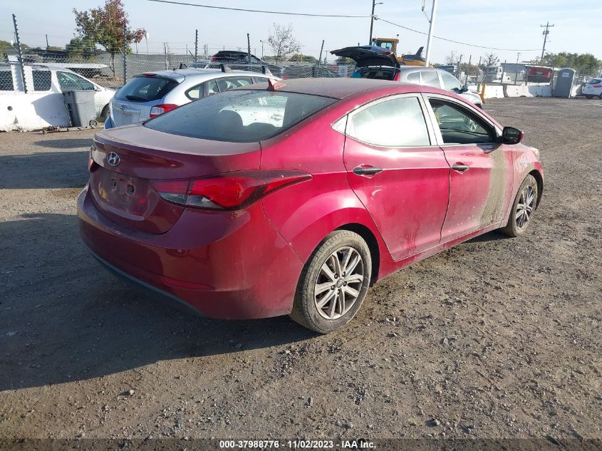 2014 Hyundai Elantra Se VIN: 5NPDH4AE9EH541313 Lot: 37988776