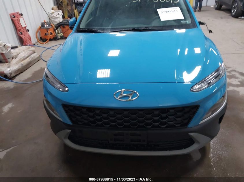 2022 Hyundai Kona Sel VIN: KM8K6CAB1NU786637 Lot: 37988815