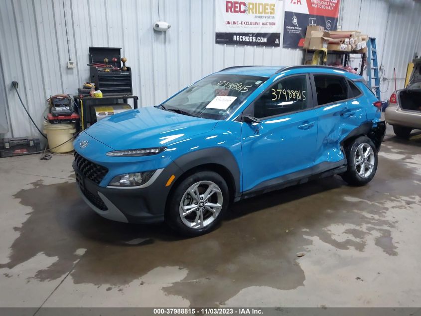 2022 Hyundai Kona Sel VIN: KM8K6CAB1NU786637 Lot: 37988815