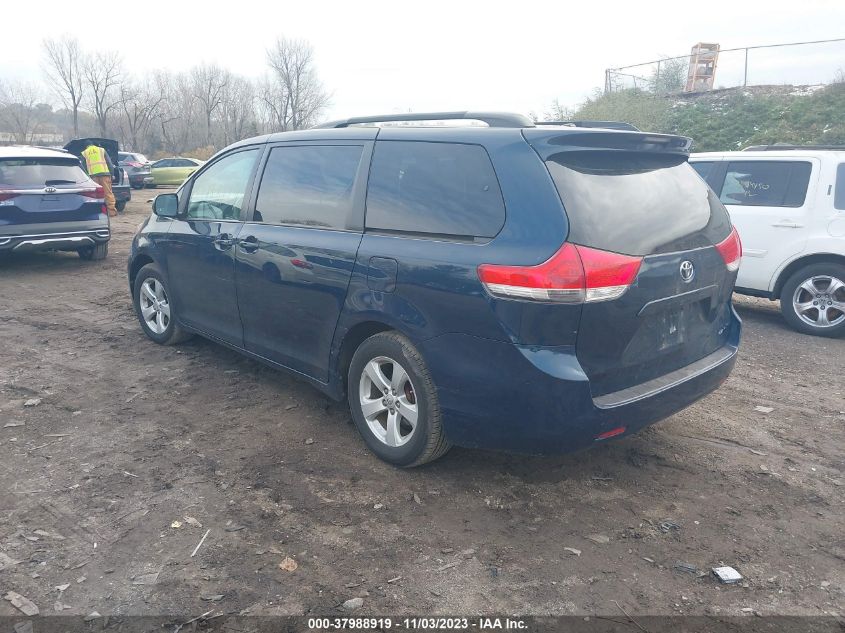 2011 Toyota Sienna Le V6 VIN: 5TDKK3DC9BS121862 Lot: 37988919