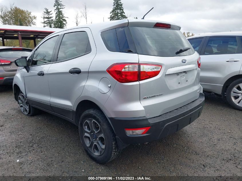 2019 Ford Ecosport S VIN: MAJ6S3FL3KC265526 Lot: 37989196