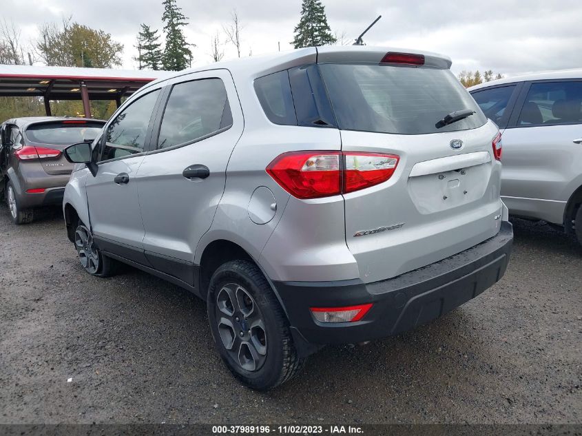 2019 Ford Ecosport S VIN: MAJ6S3FL3KC265526 Lot: 37989196