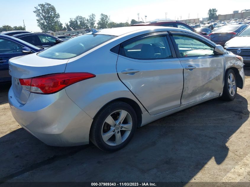 2012 Hyundai Elantra Gls Pzev VIN: KMHDH4AE7CU234320 Lot: 37989343