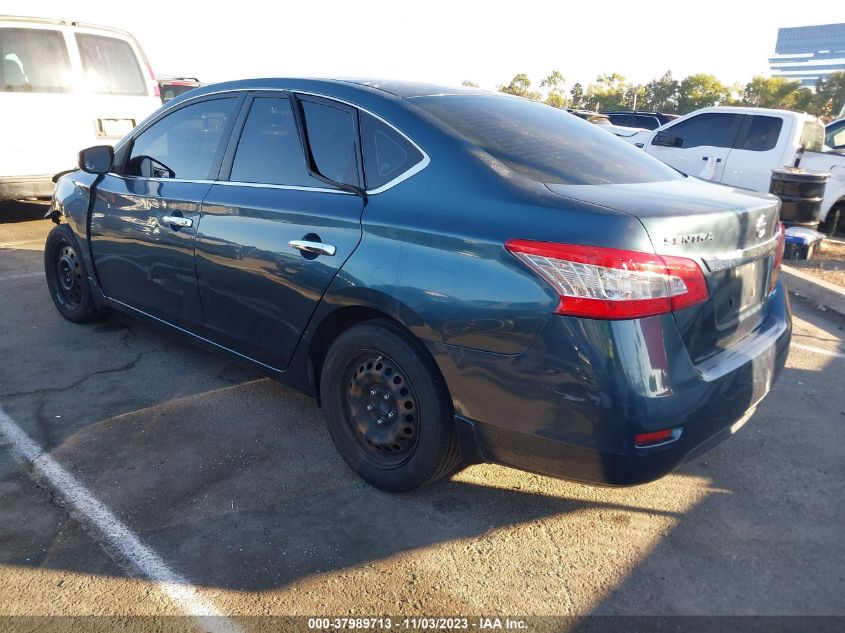 2014 Nissan Sentra S VIN: 3N1AB7AP7EY316885 Lot: 37989713