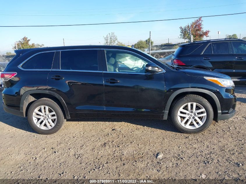 2015 Toyota Highlander Le VIN: 5TDZARFHXFS012104 Lot: 37989911