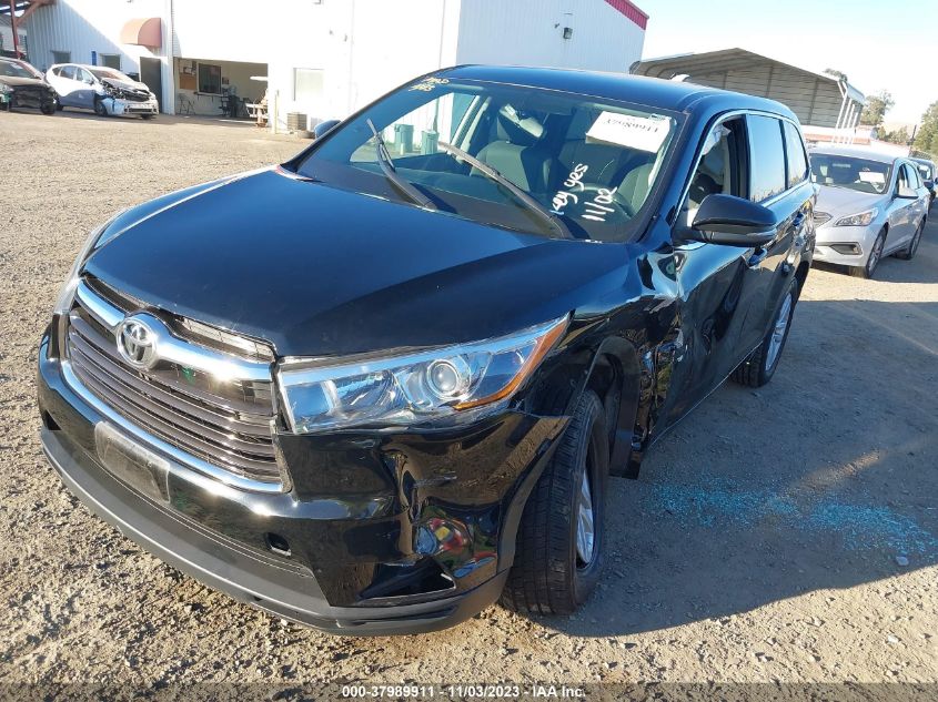 2015 Toyota Highlander Le VIN: 5TDZARFHXFS012104 Lot: 37989911