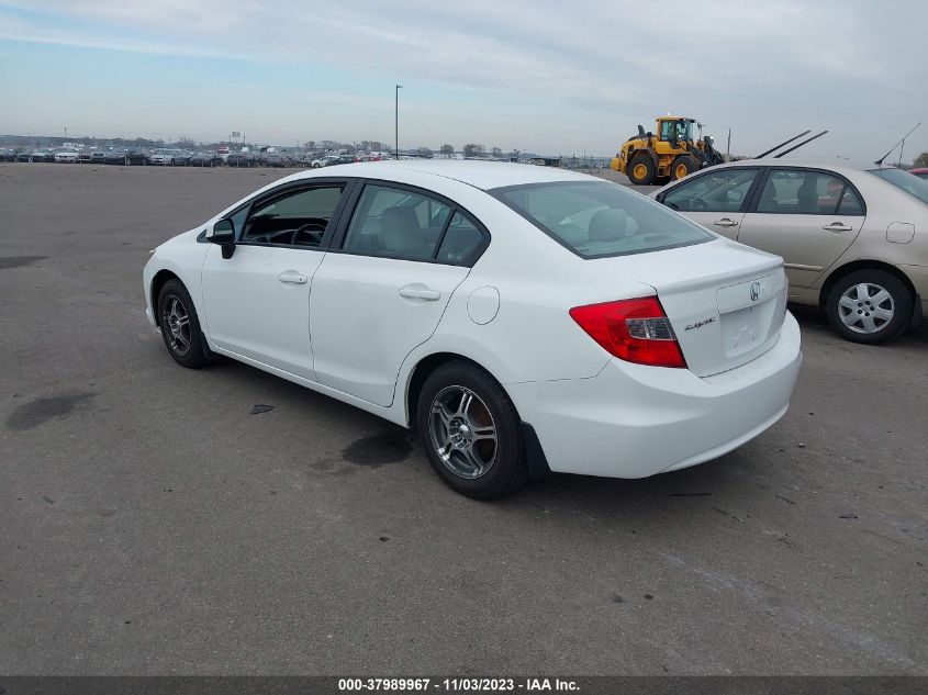 2012 Honda Civic Lx VIN: 19XFB2F54CE072379 Lot: 37989967