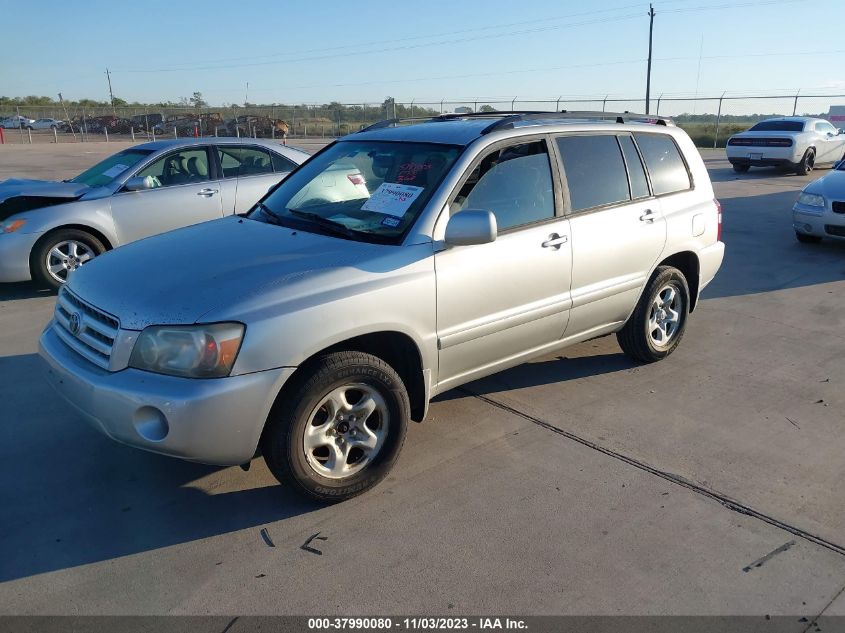 2006 Toyota Highlander VIN: JTEGD21A860140422 Lot: 37990080