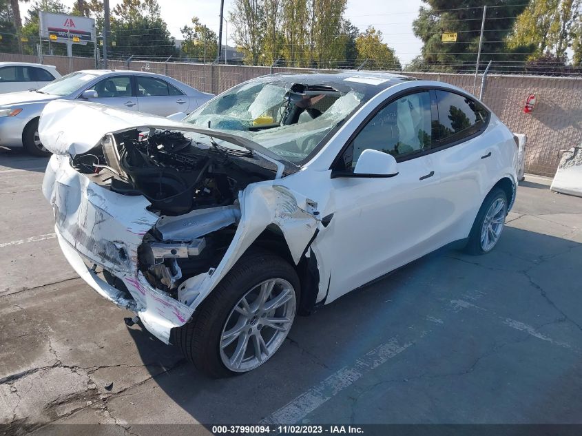 2023 Tesla Model Y Awd/Long Range Dual Motor All-Wheel Drive VIN: 7SAYGDEE2PF589366 Lot: 37990094