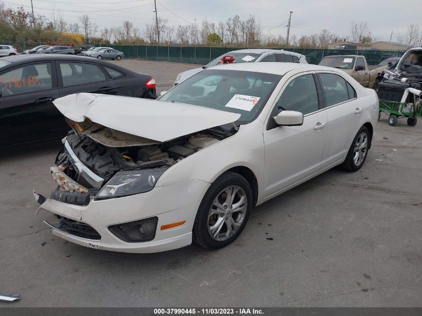 2012 Ford Fusion Se VIN: 3FAHP0HG2CR342768 Lot: 37990445