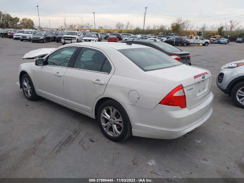 2012 Ford Fusion Se VIN: 3FAHP0HG2CR342768 Lot: 37990445