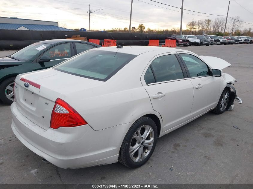 2012 Ford Fusion Se VIN: 3FAHP0HG2CR342768 Lot: 37990445