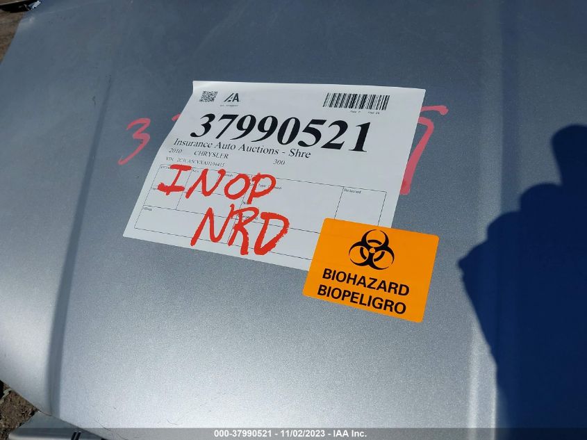2010 Chrysler 300 Touring/Signature Series/Executive Series VIN: 2C3CA5CVXAH104415 Lot: 37990521