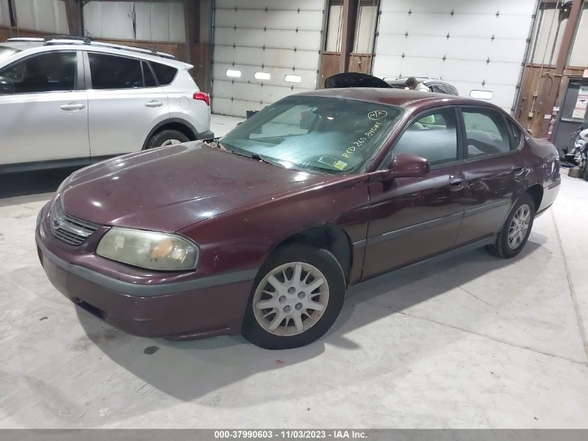 2004 Chevrolet Impala VIN: 2G1WF52E249276537 Lot: 37990603