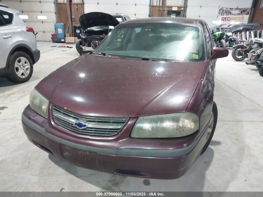 2004 Chevrolet Impala VIN: 2G1WF52E249276537 Lot: 37990603