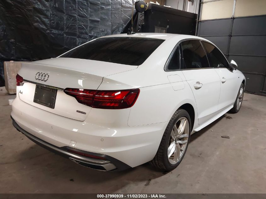 2021 Audi A4 Premium Plus 45 Tfsi S Line Quattro S Tronic VIN: WAUEAAF41MN005460 Lot: 37990939