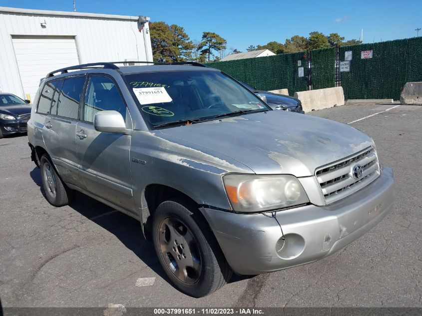 2005 Toyota Highlander Limited V6 VIN: JTEEP21A150134197 Lot: 37991651