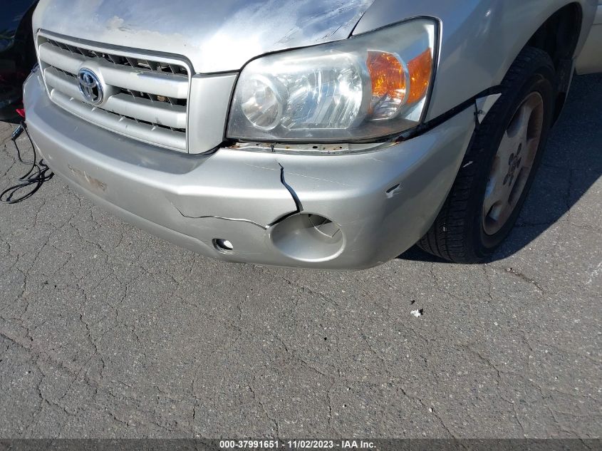 2005 Toyota Highlander Limited V6 VIN: JTEEP21A150134197 Lot: 37991651