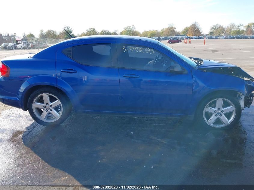 2013 Dodge Avenger Se VIN: 1C3CDZABXDN644267 Lot: 37992023